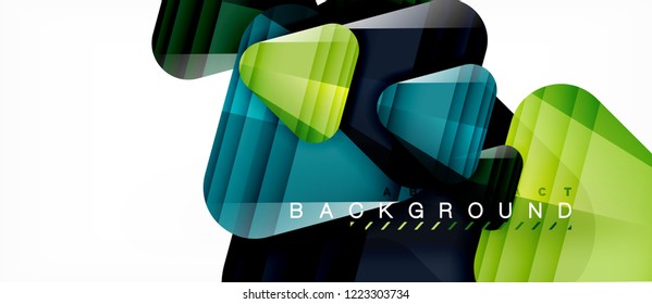 Geometric abstract background, triangles, trendy layout template for business or technology presentation or web design cover, wallpaper. Vector illustration