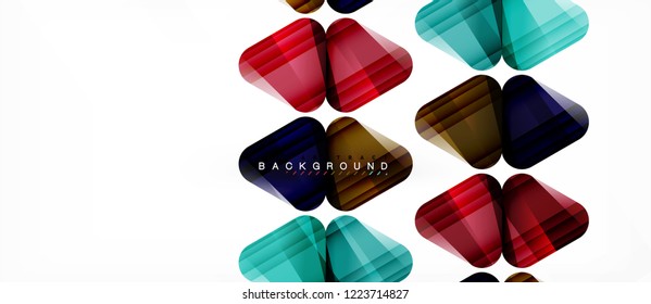 Geometric abstract background, triangles, trendy layout template for business or technology presentation or web design cover, wallpaper. Vector illustration