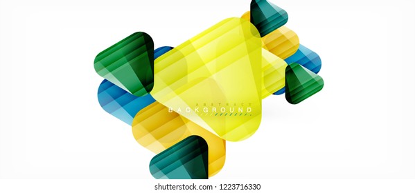 Geometric abstract background, triangles, trendy layout template for business or technology presentation or web design cover, wallpaper. Vector illustration