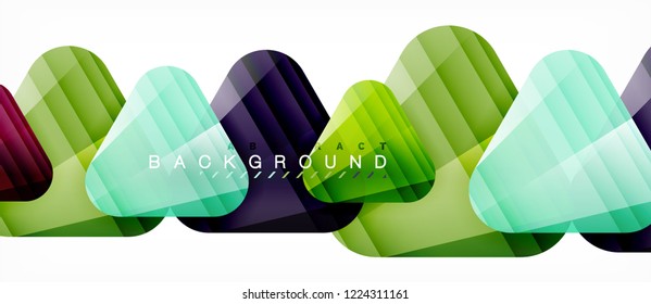 Geometric abstract background, triangles, trendy layout template for business or technology presentation or web design cover, wallpaper. Vector illustration