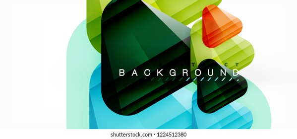 Geometric abstract background, triangles, trendy layout template for business or technology presentation or web design cover, wallpaper. Vector illustration