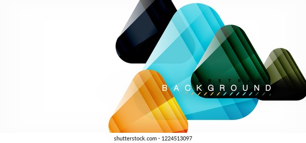 Geometric abstract background, triangles, trendy layout template for business or technology presentation or web design cover, wallpaper. Vector illustration