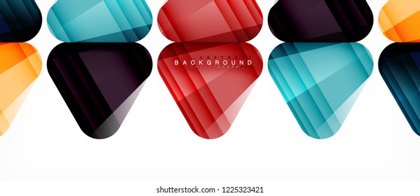 Geometric abstract background, triangles, trendy layout template for business or technology presentation or web design cover, wallpaper. Vector illustration