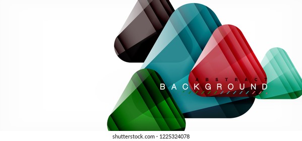 Geometric abstract background, triangles, trendy layout template for business or technology presentation or web design cover, wallpaper. Vector illustration