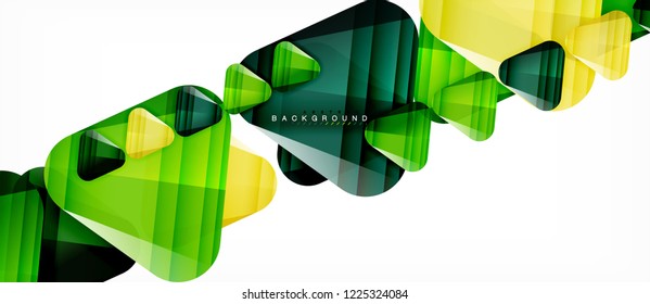 Fondo geométrico abstracto, triángulos, plantilla de diseño de moda para presentación de negocios o tecnología o cubierta de diseño web, fondo de pantalla. Ilustración del vector