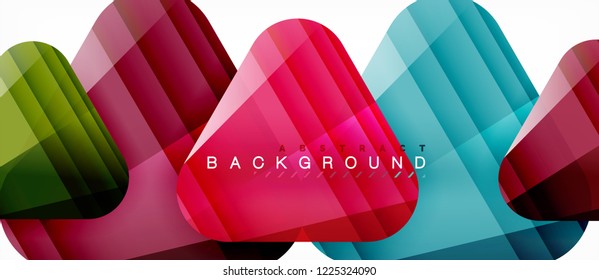 Fondo geométrico abstracto, triángulos, plantilla de diseño de moda para presentación de negocios o tecnología o cubierta de diseño web, fondo de pantalla. Ilustración del vector
