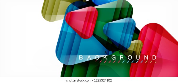 Geometrischer abstrakter Hintergrund, Dreiecke, trendige Layoutvorlage für Geschäfts- oder Technologiepräsentation oder Web-Design-Cover, Bildschirmhintergrund. Vektorgrafik