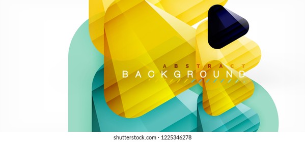 Fondo geométrico abstracto, triángulos, plantilla de diseño de moda para presentación de negocios o tecnología o cubierta de diseño web, fondo de pantalla. Ilustración del vector