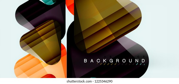 Geometric abstract background, triangles, trendy layout template for business or technology presentation or web design cover, wallpaper. Vector illustration