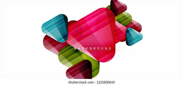 Geometric abstract background, triangles, trendy layout template for business or technology presentation or web design cover, wallpaper. Vector illustration