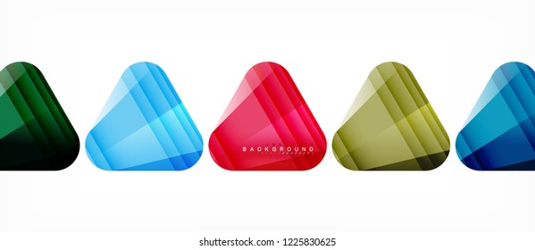 Geometric abstract background, triangles, trendy layout template for business or technology presentation or web design cover, wallpaper. Vector illustration