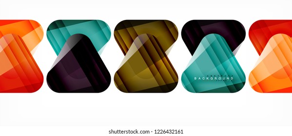Geometrischer abstrakter Hintergrund, Dreiecke, trendige Layoutvorlage für Geschäfts- oder Technologiepräsentation oder Web-Design-Cover, Bildschirmhintergrund. Vektorgrafik