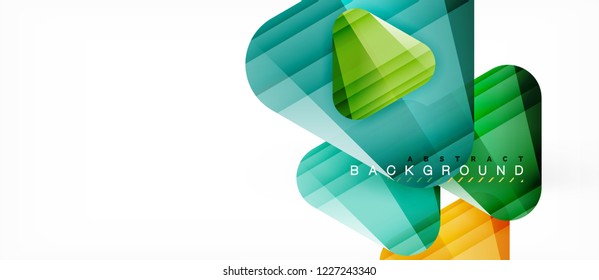 Geometric abstract background, triangles, trendy layout template for business or technology presentation or web design cover, wallpaper. Vector illustration