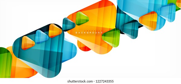 Fondo geométrico abstracto, triángulos, plantilla de diseño de moda para presentación de negocios o tecnología o cubierta de diseño web, fondo de pantalla. Ilustración del vector