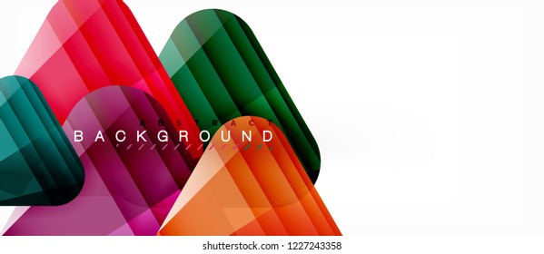 Geometric abstract background, triangles, trendy layout template for business or technology presentation or web design cover, wallpaper. Vector illustration