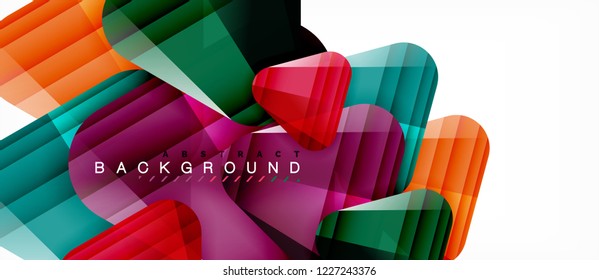 Geometric abstract background, triangles, trendy layout template for business or technology presentation or web design cover, wallpaper. Vector illustration