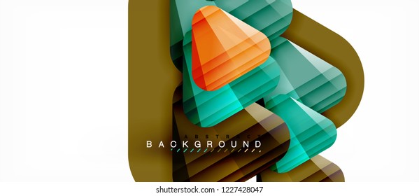 Geometric abstract background, triangles, trendy layout template for business or technology presentation or web design cover, wallpaper. Vector illustration