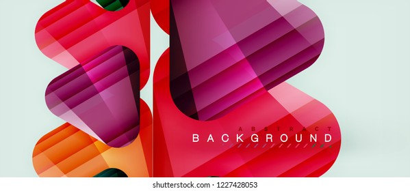 Geometric abstract background, triangles, trendy layout template for business or technology presentation or web design cover, wallpaper. Vector illustration