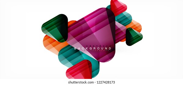 Fondo geométrico abstracto, triángulos, plantilla de diseño de moda para presentación de negocios o tecnología o cubierta de diseño web, fondo de pantalla. Ilustración del vector