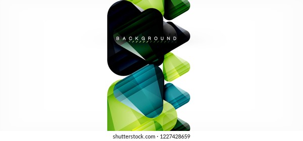 Geometric abstract background, triangles, trendy layout template for business or technology presentation or web design cover, wallpaper. Vector illustration