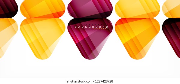 Geometric abstract background, triangles, trendy layout template for business or technology presentation or web design cover, wallpaper. Vector illustration