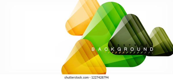 Geometric abstract background, triangles, trendy layout template for business or technology presentation or web design cover, wallpaper. Vector illustration