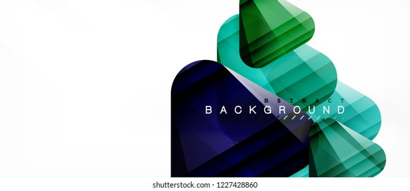 Geometric abstract background, triangles, trendy layout template for business or technology presentation or web design cover, wallpaper. Vector illustration