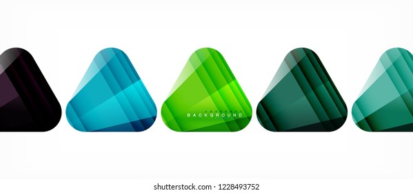 Geometric abstract background, triangles, trendy layout template for business or technology presentation or web design cover, wallpaper. Vector illustration