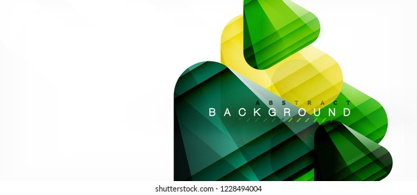 Geometric abstract background, triangles, trendy layout template for business or technology presentation or web design cover, wallpaper. Vector illustration