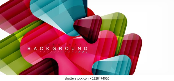 Fundo abstrato geométrico, triângulos, modelo de layout moderno para apresentação de negócios ou tecnologia ou capa de design da web, papel de parede. Ilustração vetorial
