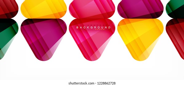 Geometric abstract background, triangles, trendy layout template for business or technology presentation or web design cover, wallpaper. Vector illustration