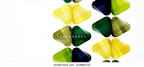 Geometric abstract background, triangles, trendy layout template for business or technology presentation or web design cover, wallpaper. Vector illustration