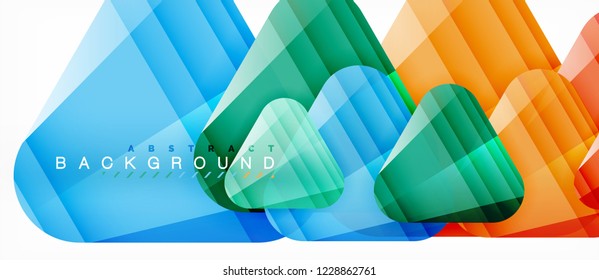 Geometric abstract background, triangles, trendy layout template for business or technology presentation or web design cover, wallpaper. Vector illustration