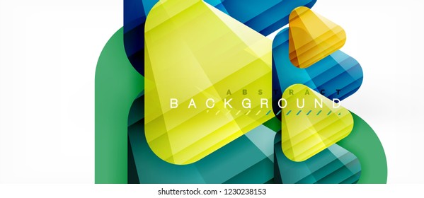 Geometric abstract background, triangles, trendy layout template for business or technology presentation or web design cover, wallpaper. Vector illustration