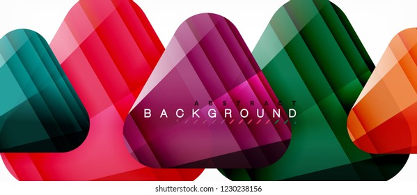 Geometric abstract background, triangles, trendy layout template for business or technology presentation or web design cover, wallpaper. Vector illustration