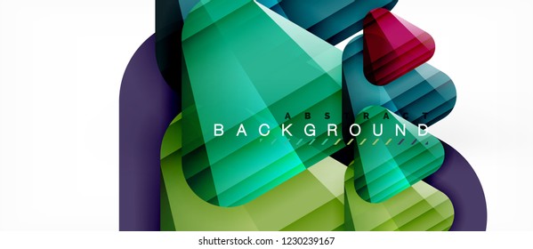 Geometric abstract background, triangles, trendy layout template for business or technology presentation or web design cover, wallpaper. Vector illustration