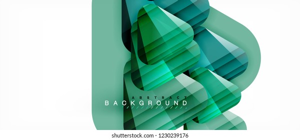 Fundo abstrato geométrico, triângulos, modelo de layout moderno para apresentação de negócios ou tecnologia ou capa de design da web, papel de parede. Ilustração vetorial