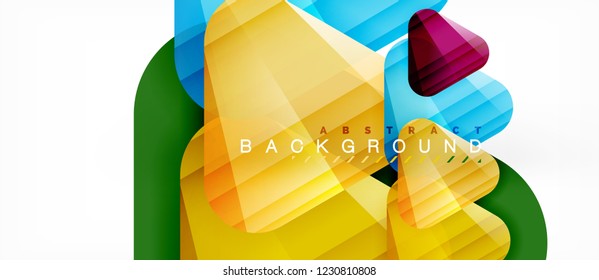 Fundo abstrato geométrico, triângulos, modelo de layout moderno para apresentação de negócios ou tecnologia ou capa de design da web, papel de parede. Ilustração vetorial