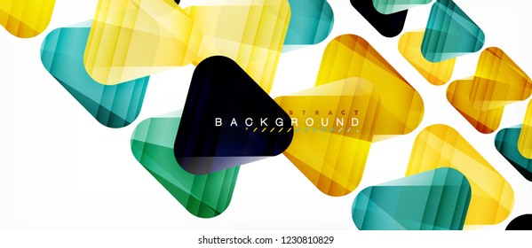 Geometric abstract background, triangles, trendy layout template for business or technology presentation or web design cover, wallpaper. Vector illustration