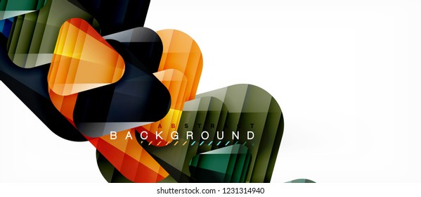 Geometric abstract background, triangles, trendy layout template for business or technology presentation or web design cover, wallpaper. Vector illustration