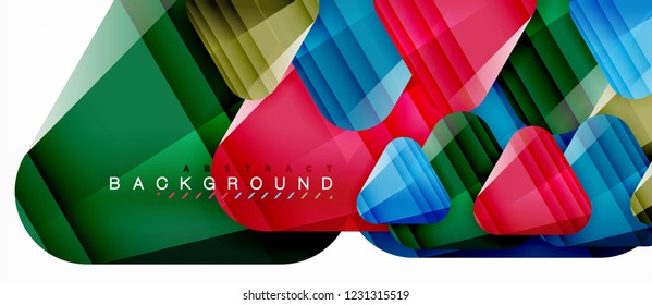 Geometric abstract background, triangles, trendy layout template for business or technology presentation or web design cover, wallpaper. Vector illustration