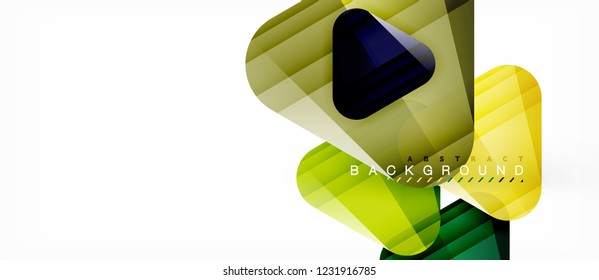 Geometric abstract background, triangles, trendy layout template for business or technology presentation or web design cover, wallpaper. Vector illustration