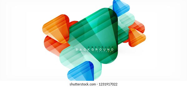 Geometric abstract background, triangles, trendy layout template for business or technology presentation or web design cover, wallpaper. Vector illustration