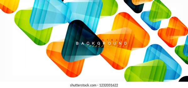 Geometric abstract background, triangles, trendy layout template for business or technology presentation or web design cover, wallpaper. Vector illustration