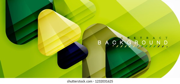 Geometric abstract background, triangles, trendy layout template for business or technology presentation or web design cover, wallpaper. Vector illustration
