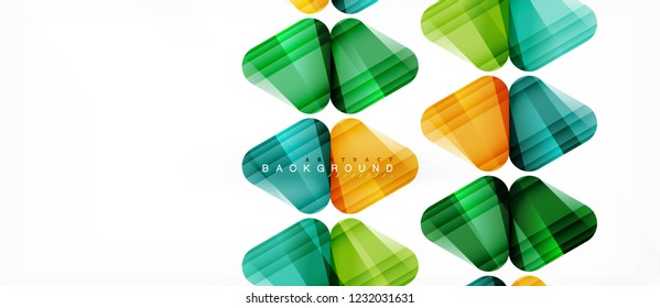 Geometrischer abstrakter Hintergrund, Dreiecke, trendige Layoutvorlage für Geschäfts- oder Technologiepräsentation oder Web-Design-Cover, Bildschirmhintergrund. Vektorgrafik