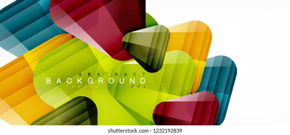 Geometric abstract background, triangles, trendy layout template for business or technology presentation or web design cover, wallpaper. Vector illustration