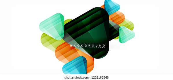 Geometric abstract background, triangles, trendy layout template for business or technology presentation or web design cover, wallpaper. Vector illustration