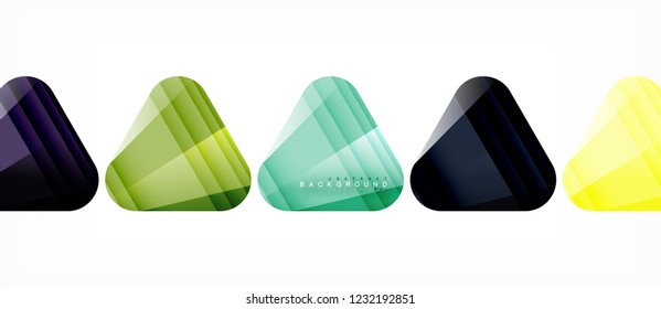 Geometric abstract background, triangles, trendy layout template for business or technology presentation or web design cover, wallpaper. Vector illustration