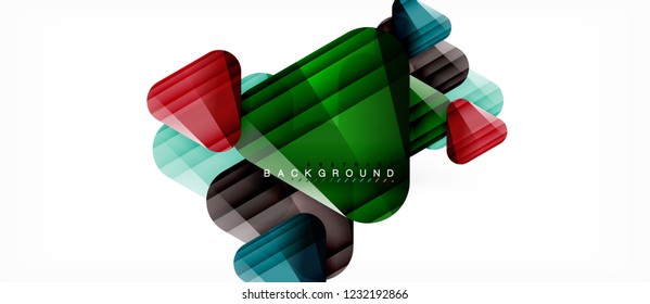 Geometric abstract background, triangles, trendy layout template for business or technology presentation or web design cover, wallpaper. Vector illustration